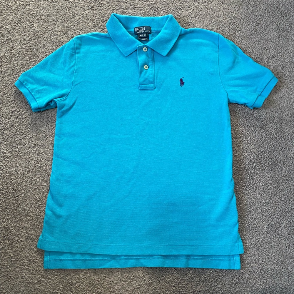 Blue Polo Ralph Lauren shirt boys sz Medium